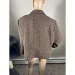 Positive Attitude Women's Brown Tweed Marled Jacket Size 18 B Photo 6