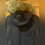 Sam Edelman Navy Blue Faux Fur Trimmed Down Filled Parka Coat Women’s Size XL Photo 14