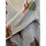 Show Me Your Mumu Blue Polly Parrot Canopy Sweater Womens Medium READ Photo 4