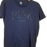 PINK - Victoria's Secret Victoria's Secret PINK Oversized Slub Short-Sleeve Campus T-Shirt, size S Photo 2