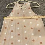 Anthropologie MINE Brand Textures Polka Dot Fuzzy Neutral Colored Tank Top Photo 3