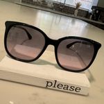Kate Spade Black and Gold Wayfarer Sunglasses Photo 5