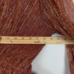 Dress Forum Dress Womens M Rust Gold Shiny Flowy Fit Flare Belted Glam Party NWT Red Size M Photo 9