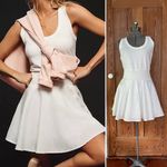 Sundays WeAreSundays Anthropology Mallory White Smocked Waist Tank DressSz M Photo 1