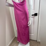 Meshki  pink halter maxi dress with slit Size Small. #339 Photo 11