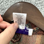 Susan Graver  Button Up Shirt Size XL Brown Tapestry Boho Artsy Earthy Whimsigoth Photo 3