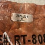Zenana Premium NEW! ZENANA Oversized Boyfriend T-Shirt Orange Tie Dye Size MEDIUM Short Sleeve Photo 4