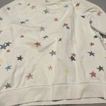 Z Supply  Star Print White Sweatshirt size small Photo 7