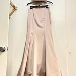 La Femme 24243 Beaded Lace-Up Back Top Satin Skirt Two Piece Dress Photo 1