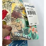 Jams World NWT  | M | crop top tropical Hawaiian Shirt Blouse Tie Front Aloha Photo 3