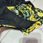 Old Navy  Women Floral Wrap Swim Dress One Piece Black Yellow Sunflowers Size L Photo 8