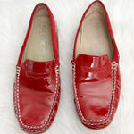 Geox  Red Respira Patent Leather Loafer Flats Photo 0