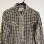 Berenice Paris Western Shirt Womens Plaid Long Sleeve Pearl Snap Cowgirl Cotton Black Size M Photo 2