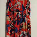 Nic+Zoe  floral midi dress tie back size small Photo 0