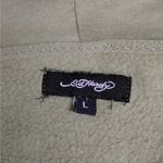 Ed Hardy Womens Hoodie Jacket Large Green Tattoo Graphic Y2K Vintage Streetwear Photo 6