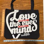 Shakespeare Tote Bag Love Looks Not With Eyes‎ But Mind Canvas Shopper Book Black Photo 3