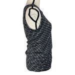 Athleta  Medium Vichy Side Scrunch Swim Rashguard Sleeveless Abstract Quick-Dry Photo 3