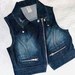 URBAN GROOVE Denim Zipper Vest Photo 0