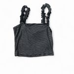 Mind Code ‎Striped Ruffle Strap Top Photo 5