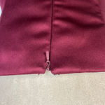 David's Bridal  Strapless‎ Bridesmaid Dress Formal Gown Rhinestone Burgundy 10 Photo 8