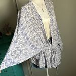 Others Follow Tilly’s Diamond Hobo Print Tie Front Kimono Cover Up Jacket Photo 2