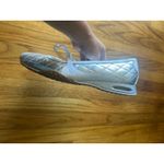 Cole Haan Nike Air Silver Quilted Mary Jane Flats Size 9.5B Photo 4