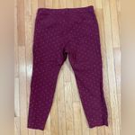 Old Navy  Burgundy Polka Dot Pixie Ankle Pants Photo 7