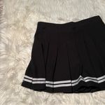 Pleated Mini Skirt Black White Stripe Cheer Skater 2XL Size 2X Photo 3