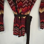 Pendleton  Merino Wool Southwestern Cardigan Chevron Western Hippie Lagenlook XS Photo 1