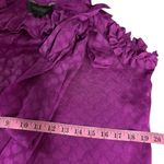 St. John ‎ Couture silk ruffle blouse tank top L Photo 7