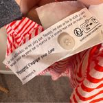 Monoprix Femme Red White Striped Tiered Midi Dress Womens S Prairie Boho Casual Photo 4