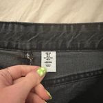 H&M Black Denim Mini Skirt Photo 4