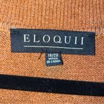 Eloquii NEW Puff Sleeve Collared Sweater Dress Women Size 18/20 Neutral Office Photo 5