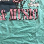Woodstock Peace & Music Graphic Tee Turquoise – Size M Blue Size M Photo 3