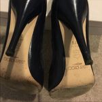Jimmy Choo Navy Snakeskin & Leather Pointy Shoes Photo 7