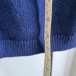 Talbots  Blue Green Jeweled Crystal Embellished Sweater L Petite Lambswool Blend Photo 3