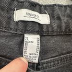 Forever 21 NWT  Jean Shorts 29 Womens Black Raw Hem Distressed Floral Scarf Belt Photo 6