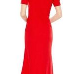 Mac Duggal  2630 Plunge Neck Embellished Cut Out Gown Red 6 Photo 1