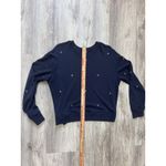 Rails  Ramona Navy Buds Embroidered Floral Sweatshirt Women's Size‎ M Photo 4