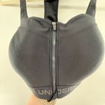 Under Armour  Front Zip Sports Bra Women's 38D Black High Support Photo 1