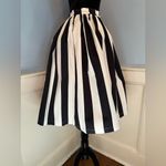 Vixen by Micheline Pitt Ghost Swing Skirt in Black and White Stripes Sz M Size M Photo 2