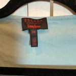 Escada Exclusively for Neiman Marcus Tee Top Ruched Sleeve Blue Size M Photo 2