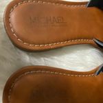 Michael Shannon  Slide In Flats Black With Brown Bottom Photo 4