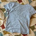 Brandy Melville Blue cotton floral babydoll top Photo 3
