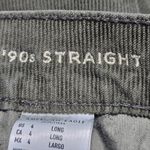 American Eagle  Green 90s Straight Leg Corduroy Jeans Size 4 Long Photo 3