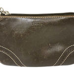 Coach Brown Leatherware Zipper Pouch Case Wallet Clutch Wristlet Photo 0