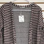 ZARA TEXTURED WEAVE Long Sleeve V-Neck Button Up Dress/Cardigan NWT Size Small Photo 5