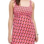 Diane Von Furstenberg NWT  Pink Geometric Sleeveless Mini Dress Size 12 Target Photo 0