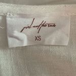 Girl and the Sun Verity White Linen Cotton Mini Dress Womens Size Extra Small Photo 1