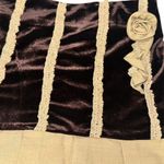 zemeta velvet rose mini skirt Brown Size L Photo 1